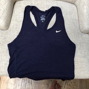 Nike dry fit racer back tank top; never worn